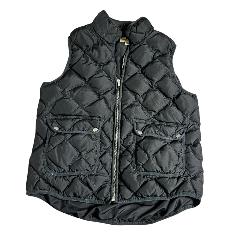 Woolrich Black Jacket with Red Logo Accent